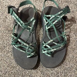 Chaco Green Adventure Sandals with Adjustable Straps